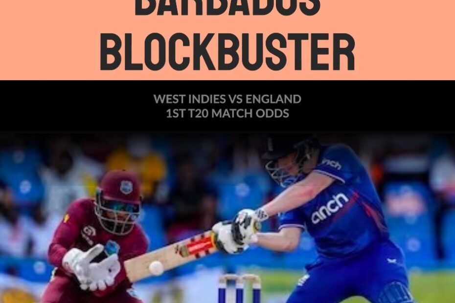 West Indies vs England 1st T20 Match Odds