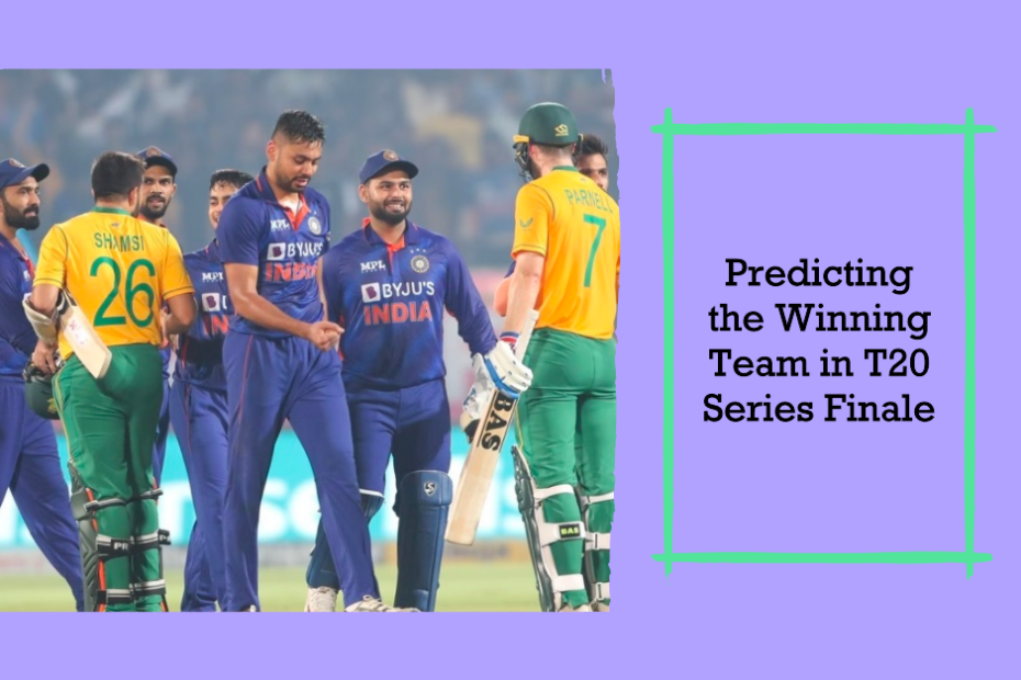 Crucial Contest: Predicting the Winning Team in T20 Series Finale