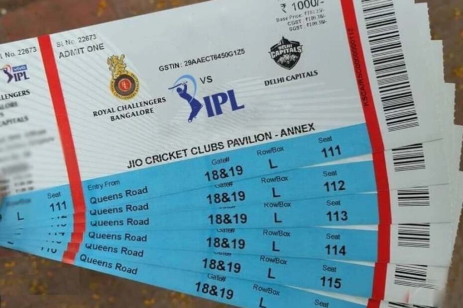 RCB IPL Tickets, RCB Match Tickets Price 2024, RCB Tickets