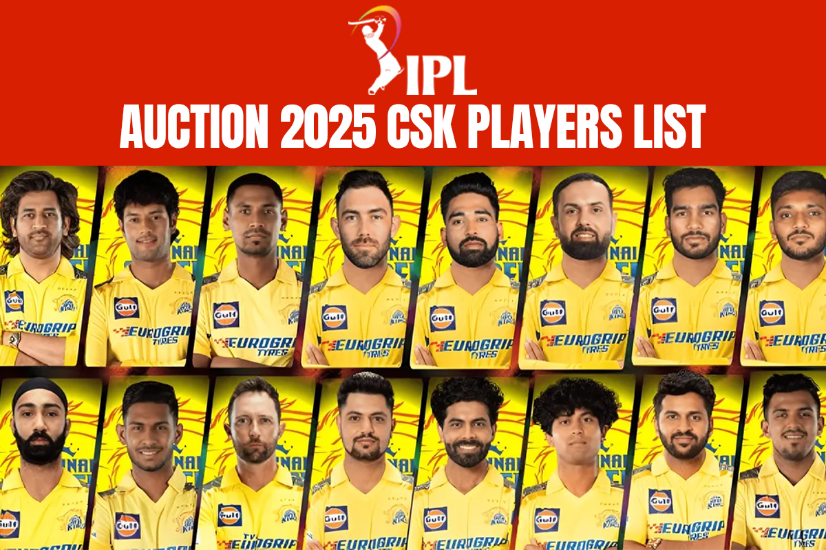 IPL auction 2025 csk players list